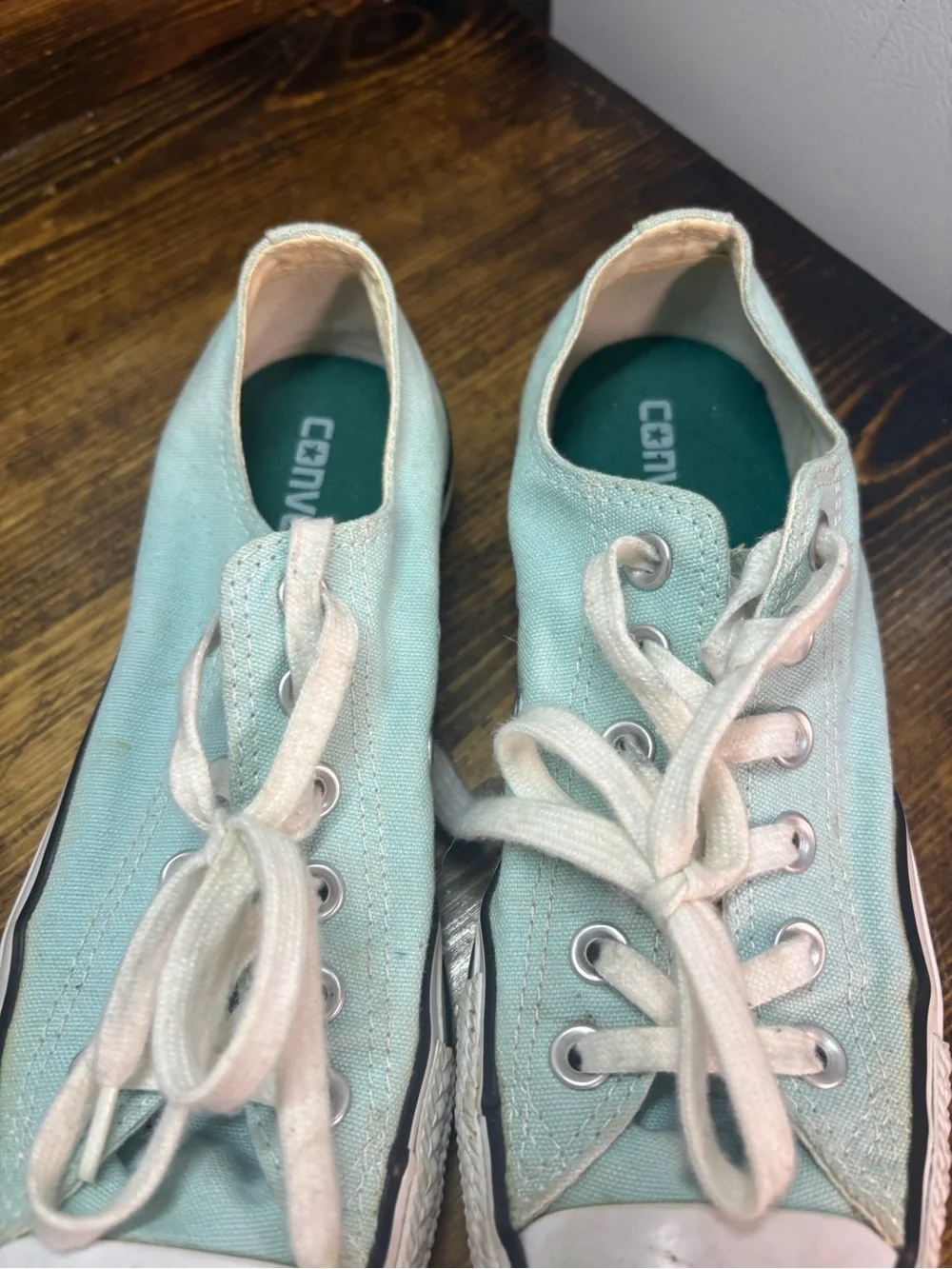 Converse Mint And Teal Sneakers Size 7